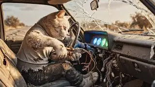 &ldquo;Broken Car to Super Shine! Hardworking Cat Restores an Old Car | Inspiring Transformation Story&rdquo;
