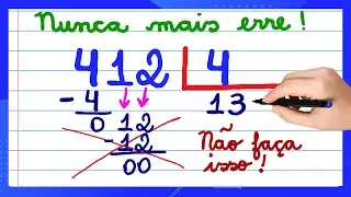 É AQUI QUE VOCÊ ERRA !! APRENDA COMO FAZER UMA DIVISÃO AGORA! AULA PARA INICIANTES! 