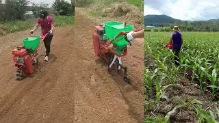 Mini Plough Corn Planter and Fertilizer in one machine for farmer | HUAYO AGRO