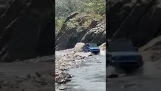 stream crossing #jb43 #jb74 #offroad #jimny @alanoffroad