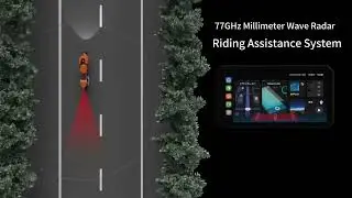 AlienRider M2 Pro Motorcycle Carplay Android Auto Navigation 77GHz Millimeter Wave Radar