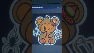 Cute Kawaii Monkey Sticker #halloween #customstickers #cutestickers #kawaii stickers