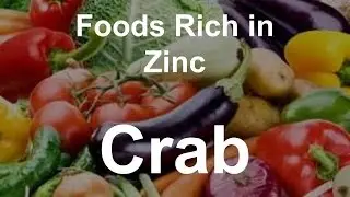 Foods Rich in Zinc - Crab