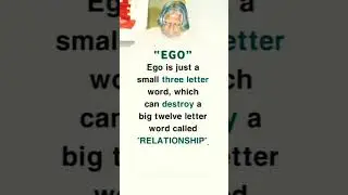 EGO destroy life ? #viral #shorts #youtubeshorts #uk #ego