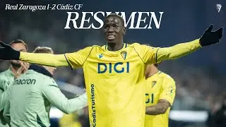 RESUMEN | Real Zaragoza 1-2 C&aacute;diz CF  Laliga Hypermotion