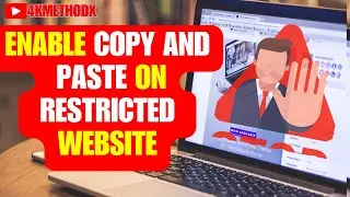How to Enable Copy PASTE on Restricted Websites | Ctrl Key is Disabled | Chrome| Mozilla