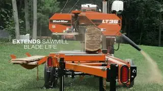 Debarker for LT35 Portable Sawmill in Action | Wood-Mizer