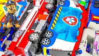 PAW Patrol Unboxing Super Cool Big Truck and Rescue Vehicles Toys Collection | Marshall's Fire Truck
