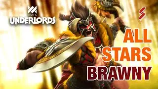 All Stars Brawny Dragon | Easy Counter Hunter Fallen | Dota Underlords Builds