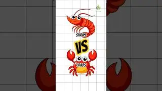 Nutrition Comparism witj Srimps & Crabs #shortvideo #healthtips #healthyfood #shrimp #crab