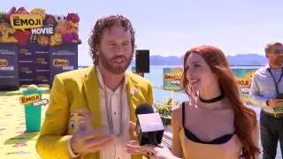 The Emoji Movie Cannes 70thAnniversary Interview T j Miller and Kate Miller Interview 2
