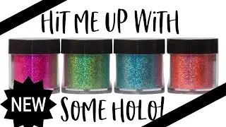 NEW INK London holographic glitter collection