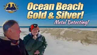 Finding GOLD & SILVER Ocean Beach Metal Detecting! #treasureSundays