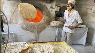 Taftoon bread|This Man Alone Makes 2000 Taftoon Breads a Day #streetfood  #cooking #asmr