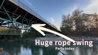 Building a Giant Rope Swing from a High Bridge!