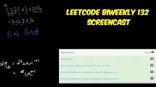 Leetcode Biweekly 132 Screencast(All problems)