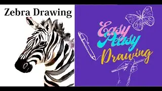 How To Draw Zebra Head Easy