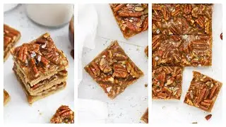 Gluten-Free Salted Caramel Pecan Bars (No Corn Syrup!)