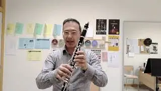 La menor armónica con el clarinete.