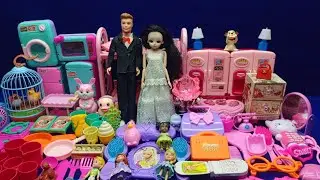 6 Minutes Satisfying with Unboxing Hello Kitty Sanrio Kitchen Set | ASMR Tiny Toys Kitchen Set