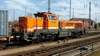 Diesellok LOCON 323 (Vossloh DE 18) – Ausfahrt vom Hafenbahnhof Hamburg-Süd