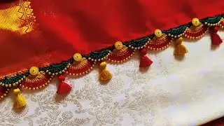 Bridal, grand saree kuchu #krosha kuchu #bridal saree kuchu // Nandana Creations //