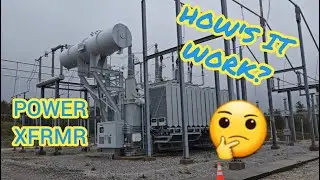 How's it work? 345,000 volt 450 million watt power transformer basic description and overview.