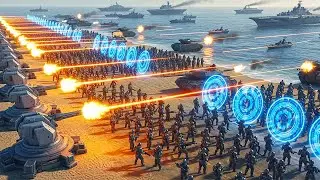 TSUNAMI of 5,000,000 Aliens vs T45 Shotgun & Spartans! UEBS 2