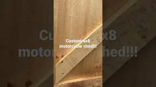 Custom motorcycle shed!