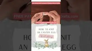 How to Knit a Cute Easter Egg - Super Quick Kniting Project #Shorts