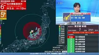 Earthquake Alert Comparison - JQuake and NHK (2022/06/19)