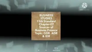 GDR, ADR & IDR