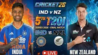 India vs New Zealand 5th T20 Series Final! 🏆 Cricket 26 Gameplay 🏏 (Portrait)