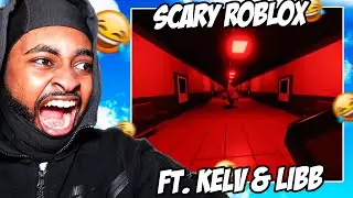 Rudeboy Plays Scary Roblox Games Ft. Kelv & Libb