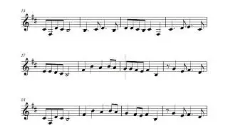 Katyusha - Clarinet Sheet Music