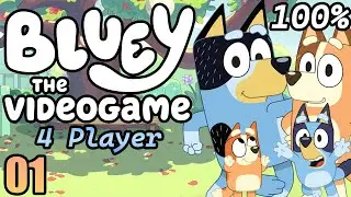 Bluey The Videogame (4 Player) 100% Part 1: The Holiday