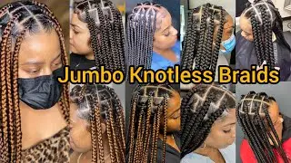Jumbo Knotless Braids | Cute Knotless Box Braids Hairstyles | Bohemian Braids | Long Fulani Braids