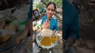 Hardworking lady Selling Cheapest Thali 😱🔥🥀#shorts #india #food #youtubeshorts #trendingshorts