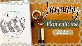 PLAN WITH ME JANUARY | 2023 | mountain ⛰️ theme