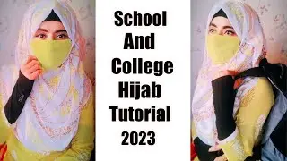 Hijab Styles For School And College With Mask | Easy And Simple Hijab Tutorial 2023 For Everyday |