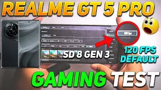 REALME GT 5 PRO 5G PUBG TEST | REALME GT 5 PRO 5G BGMI TEST | SD 8 GEN 3 PROCESSOR 💕🔥