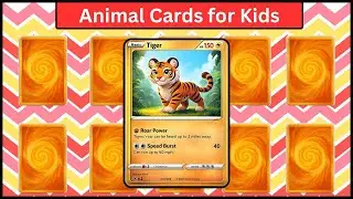 Animal Power Cards for Kids | Tiger, Lion, Monkey & More