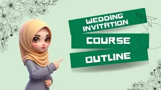 Wedding Invitation course | wedding invitation course outline | Online course #digitalart