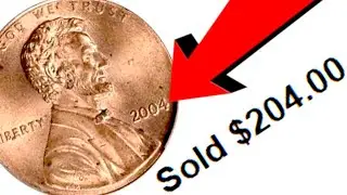 5 NORMAL Pennies from 2004 worth MONEY!