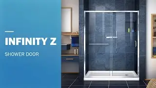 DreamLine Infinity Z Frameless Shower Door 60 Inch | Sliding Opening