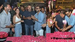 Global star RamCharan Birthday celebrations At  #RC15  Sets |   Kiara Advani | Shankar | Prabhudev