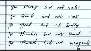 SUPERB calligraphy writing | English Handwriting Calligraphy | Wisdom Script
