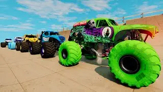 Monster Mutt and Monster Trucks High Speed Competition Monster Jam Adventures & Stunts