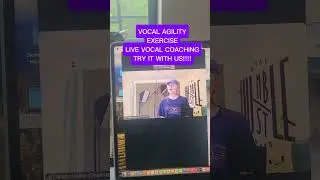 VOCAL AGILITY EXERCISE WITH MY STUDENT! #SLAY #SINGER #ACTOR #VOCALCOACH #vocalagility