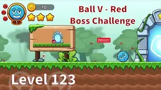 Ball V Gameplay - Library Part - Level 123 (Android) #redballs #redball #balls #viral